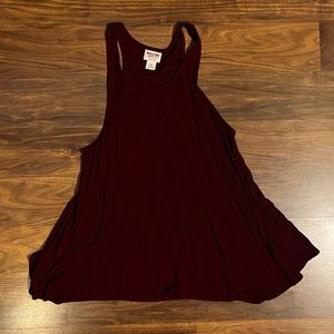 Flowy burgundy tank top